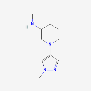 N-methyl-1-(1-methyl-1H-pyrazol-4-yl)piperidin-3-amine