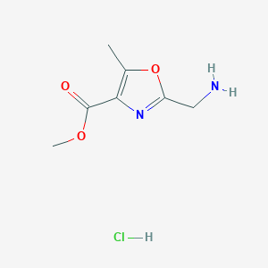 Methyl 2-(aminomethyl)-5-methyl-1,3-oxazole-4-carboxylate hydrochloride