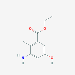 Ethyl 3-amino-5-hydroxy-2-methylbenzoate