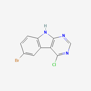 6-bromo-4-chloro-9H-pyrimido[4,5-b]indole