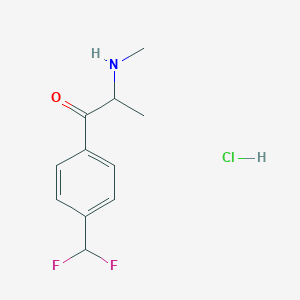 1-[4-(Difluoromethyl)phenyl]-2-(methylamino)propan-1-one hydrochloride