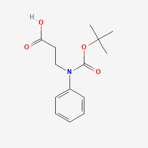 3-((Tert-butoxycarbonyl)(phenyl)amino)propanoic acid