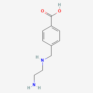 molecular formula C10H14N2O2 B13510869 4-[[(2-Aminoethyl)amino]methyl]benzoic acid 