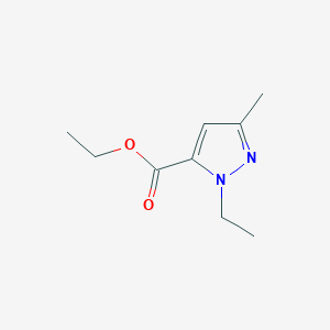 molecular formula C9H14N2O2 B1351110 ethyl 1-ethyl-3-methyl-1H-pyrazole-5-carboxylate CAS No. 5775-89-3