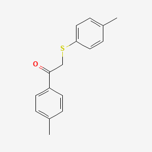 molecular formula C16H16OS B1351112 1-(4-Methylphenyl)-2-(4-methylphenyl)sulfanylethanone CAS No. 61737-10-8