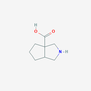 molecular formula C8H13NO2 B1351120 Hexahydro-cyclopenta[c]pyrrole-3a-carboxylic acid 