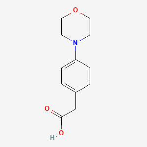molecular formula C12H15NO3 B1351122 2-(4-吗啉-4-基苯基)乙酸 CAS No. 26577-57-1