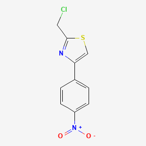 molecular formula C10H7ClN2O2S B1351124 2-(Chloromethyl)-4-(4-nitrophenyl)-1,3-thiazole CAS No. 89250-26-0