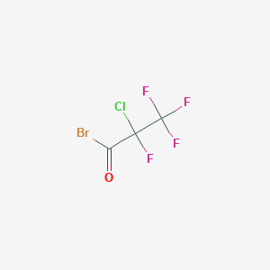 molecular formula C3BrClF4O B1351132 2-Chloro-2,3,3,3-tetrafluoropropanoyl bromide CAS No. 261503-70-2