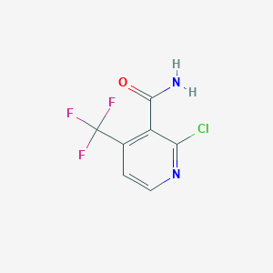 molecular formula C7H4ClF3N2O B1351139 2-Chloro-4-(trifluoromethyl)pyridine-3-carboxamide CAS No. 886762-28-3