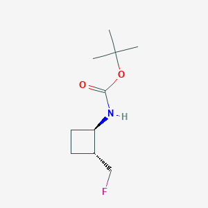 molecular formula C10H18FNO2 B13511403 tert-Butyl ((1R,2R)-2-(fluoromethyl)cyclobutyl)carbamate 