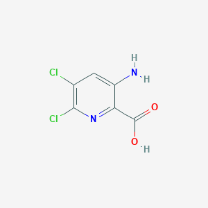 molecular formula C6H4Cl2N2O2 B13511419 3-Amino-5,6-dichloropicolinic acid 