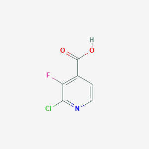 molecular formula C6H3ClFNO2 B1351143 2-氯-3-氟异烟酸 CAS No. 628691-93-0