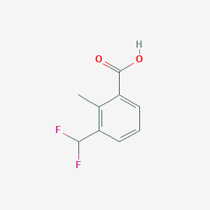 molecular formula C9H8F2O2 B13511443 3-Difluoromethyl-2-methyl-benzoic acid 