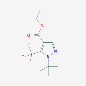 B1351146 Ethyl 1-(tert-butyl)-5-(trifluoromethyl)-1H-pyrazole-4-carboxylate CAS No. 852691-03-3
