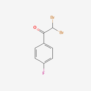 molecular formula C8H5Br2FO B1351154 2,2-二溴-1-(4-氟苯基)乙酮 CAS No. 7542-64-5