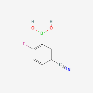molecular formula C7H5BFNO2 B1351157 5-氰基-2-氟苯硼酸 CAS No. 468718-30-1
