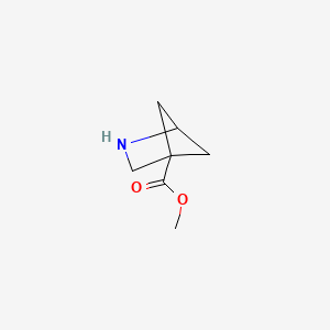 molecular formula C7H11NO2 B13511643 Methyl 2-azabicyclo[2.1.1]hexane-4-carboxylate 