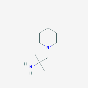 molecular formula C10H22N2 B1351168 2-甲基-1-(4-甲基哌啶-1-基)丙烷-2-胺 CAS No. 690632-11-2