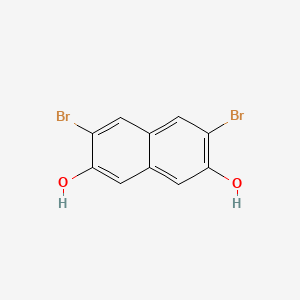 molecular formula C10H6Br2O2 B1351170 3,6-二溴萘-2,7-二醇 CAS No. 96965-79-6