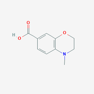 molecular formula C10H11NO3 B1351174 4-甲基-3,4-二氢-2H-1,4-苯并恶嗪-7-羧酸 CAS No. 532391-89-2
