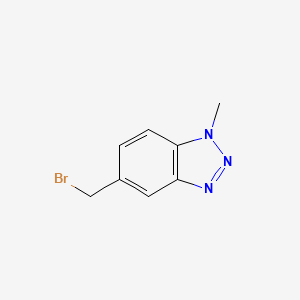 molecular formula C8H8BrN3 B1351177 5-(溴甲基)-1-甲基-1H-苯并[d][1,2,3]三唑 CAS No. 499770-76-2