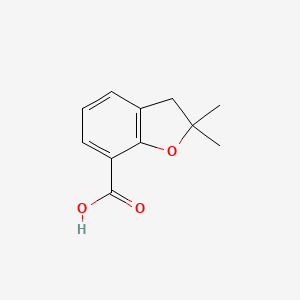 molecular formula C11H12O3 B1351179 2,2-二甲基-2,3-二氢-1-苯并呋喃-7-羧酸 CAS No. 42327-95-7