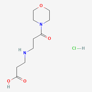 3-{[3-(Morpholin-4-yl)-3-oxopropyl]amino}propanoic acid hydrochloride