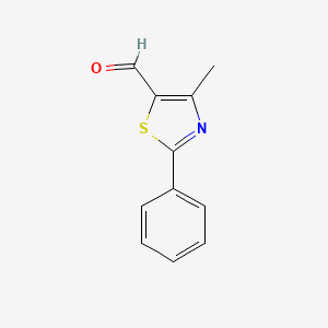 molecular formula C11H9NOS B1351180 4-甲基-2-苯基-1,3-噻唑-5-甲醛 CAS No. 55327-23-6
