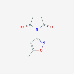 molecular formula C8H6N2O3 B1351189 1H-吡咯-2,5-二酮，1-(5-甲基-3-异恶唑基)- CAS No. 89143-12-4