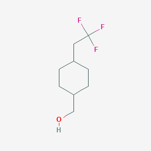 molecular formula C9H15F3O B13511950 [4-(2,2,2-Trifluoroethyl)cyclohexyl]methanol 