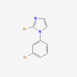 molecular formula C9H6Br2N2 B13512049 2-bromo-1-(3-bromophenyl)-1H-imidazole 