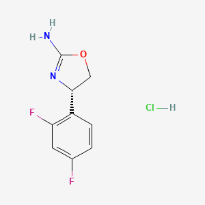 molecular formula C9H9ClF2N2O B13512154 (4S)-4-(2,4-difluorophenyl)-4,5-dihydro-1,3-oxazol-2-amine hydrochloride 