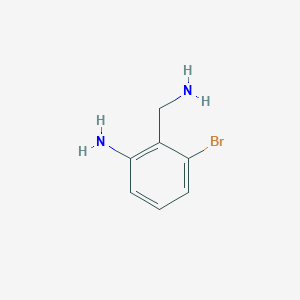 molecular formula C7H9BrN2 B13512161 2-(Aminomethyl)-3-bromoaniline 