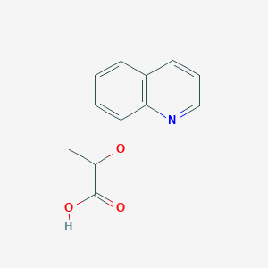 molecular formula C12H11NO3 B1351217 2-(喹啉-8-氧基)丙酸 CAS No. 331474-43-2