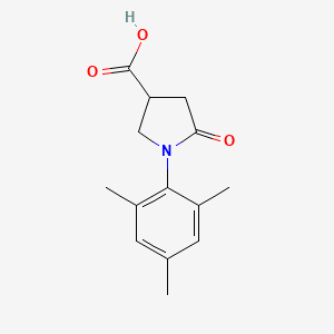 molecular formula C14H17NO3 B1351221 1-间甲酚-5-氧代吡咯烷-3-羧酸 CAS No. 63675-25-2