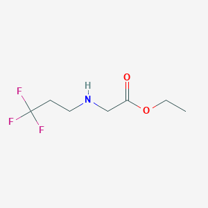 molecular formula C7H12F3NO2 B13512247 Ethyl (3,3,3-trifluoropropyl)glycinate 