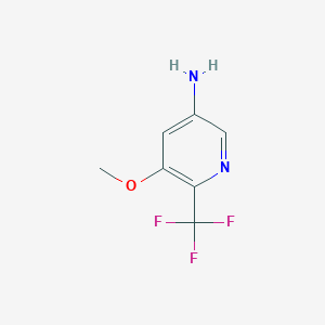 molecular formula C7H7F3N2O B13512271 (5-Methoxy-6-trifluoromethylpyridin-3-yl)amine 