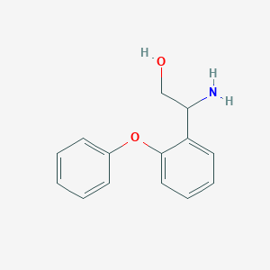 molecular formula C14H15NO2 B13512272 2-Amino-2-(2-phenoxyphenyl)ethan-1-ol 