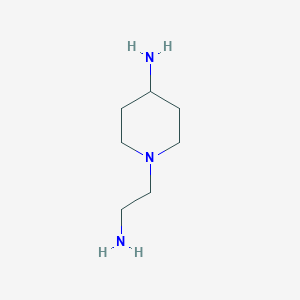 molecular formula C7H17N3 B13512283 1-(2-Aminoethyl)piperidin-4-amine 