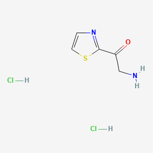 molecular formula C5H8Cl2N2OS B13512292 2-Amino-1-(1,3-thiazol-2-yl)ethan-1-onedihydrochloride 