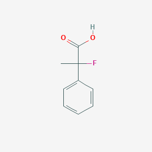 molecular formula C9H9FO2 B13512319 2-Fluoro-2-phenylpropanoic acid 