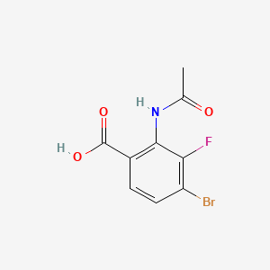 2-Acetamido-4-bromo-3-fluorobenzoic acid