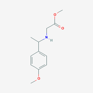 Methyl 2-{[1-(4-methoxyphenyl)ethyl]amino}acetate