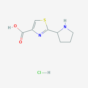 2-(Pyrrolidin-2-yl)-1,3-thiazole-4-carboxylic acid hydrochloride