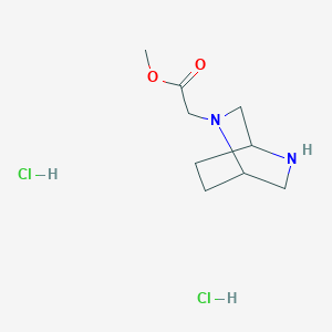 Methyl 2-{2,5-diazabicyclo[2.2.2]octan-2-yl}acetate dihydrochloride