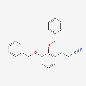 molecular formula C23H21NO2 B1351254 3-[2,3-二(苄氧基)苯基]丙腈 CAS No. 249278-33-9