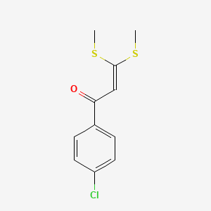 B1351268 1-(4-Chlorophenyl)-3,3-bis(methylsulfanyl)prop-2-en-1-one CAS No. 41467-26-9