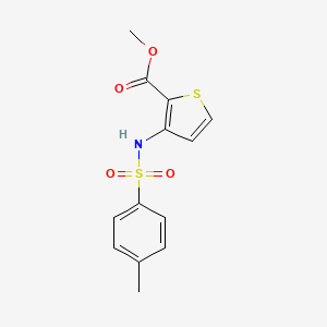 molecular formula C13H13NO4S2 B1351269 3-[(4-甲基苯基)磺酰基]氨基]-2-噻吩甲酸甲酯 CAS No. 79128-72-6