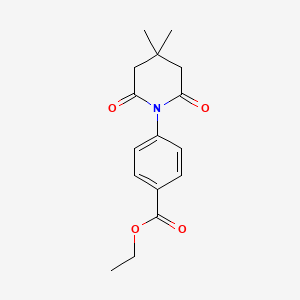 B1351290 Ethyl 4-(4,4-dimethyl-2,6-dioxopiperidin-1-yl)benzoate CAS No. 279692-23-8